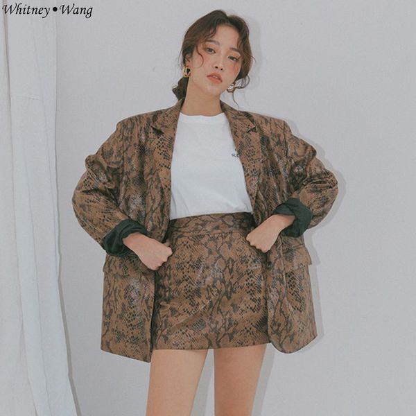 whitney wang fashion streetwear vintage style snake leopard blazer women stylish cool girls blazers, White;black
whitney wang fashion streetwear vintage style snake leopard blazer women stylish cool girls blazers, White;black