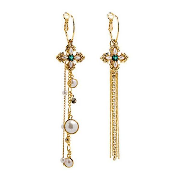 simple circle flower tassel multi-layer earrings korean pearl cross asymmetric earrings woman party birthday gift, Silver
simple circle flower tassel multi-layer earrings korean pearl cross asymmetric earrings woman party birthday gift, Silver