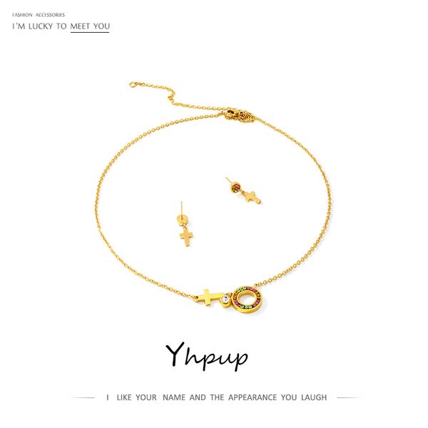 yhpup classic cross geometric necklace earrings jewelry sets colorful rhinestone romantic accessories for women wedding party, Silver
yhpup classic cross geometric necklace earrings jewelry sets colorful rhinestone romantic accessories for women wedding party, Silver