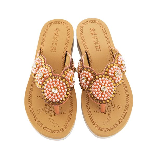 1 pair outside summer cute fashion women sandals ladies flip flops comfortable leisure pearl beach shoes female beauty slippers, Black
1 pair outside summer cute fashion women sandals ladies flip flops comfortable leisure pearl beach shoes female beauty slippers, Black