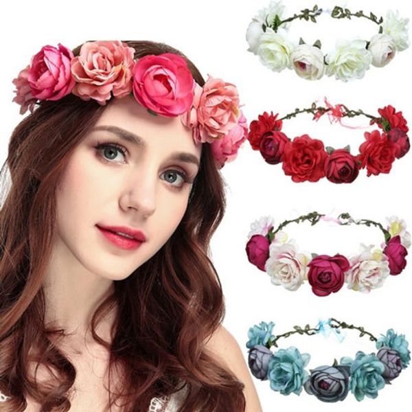 fashion bohemia style rose flower headbands floral crown hairband wedding hair garland bridal girls hair acessories, Silver
fashion bohemia style rose flower headbands floral crown hairband wedding hair garland bridal girls hair acessories, Silver