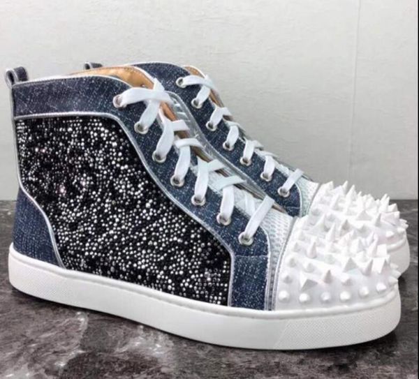 New No Limit 18SS Strass & Pik Pik Spikes High Top Women,Men Red Bottom Sneakers Shoes Popular Trend Casual Skateboard Outdoor Sports
New No Limit 18SS Strass & Pik Pik Spikes High Top Women,Men Red Bottom Sneakers Shoes Popular Trend Casual Skateboard Outdoor Sports