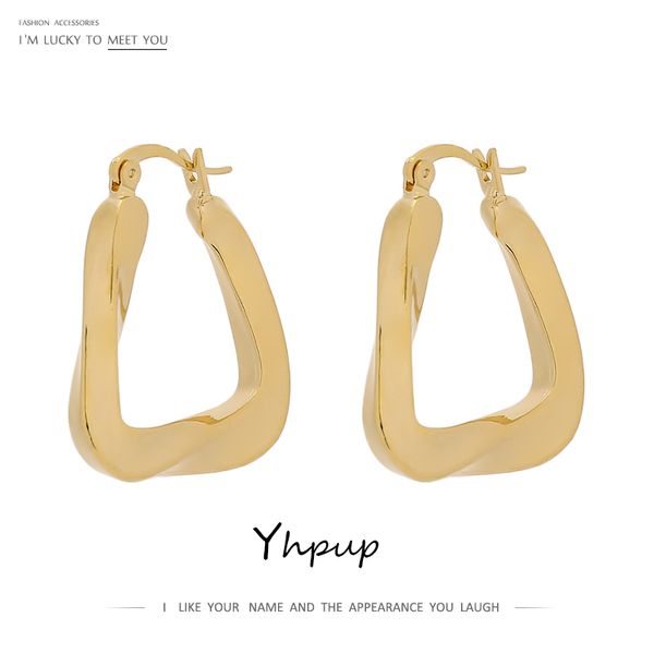 hoop & huggie yhpup minimalist geometric hollow earrings for women gold color copper jewelry fashion metal twisted office gift, Golden;silver
hoop & huggie yhpup minimalist geometric hollow earrings for women gold color copper jewelry fashion metal twisted office gift, Golden;silver