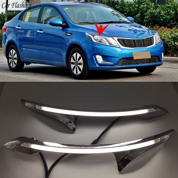 car flashing 2pcs led daytime running light yellow turn signal relay car headlight eyebrow for kia k2 rio 2011 2012 2013 2014
car flashing 2pcs led daytime running light yellow turn signal relay car headlight eyebrow for kia k2 rio 2011 2012 2013 2014