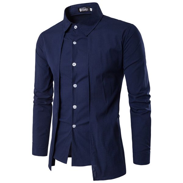 autumn mens fashion solid shirts lapel neck panelled long sleeve male casual tees with single breasted, White;black
autumn mens fashion solid shirts lapel neck panelled long sleeve male casual tees with single breasted, White;black
