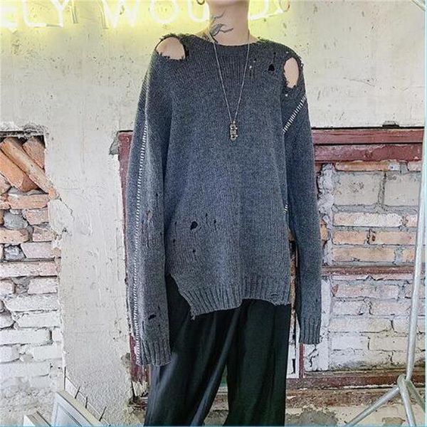 winter hip hop hole individual fashion men's sweaters japanese loose casual streetwear homme pullovers, White;black
winter hip hop hole individual fashion men's sweaters japanese loose casual streetwear homme pullovers, White;black