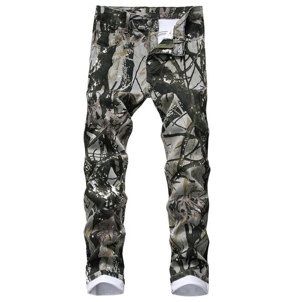 moruancle men's printed jeans pants fashion jungle painted denim trousers stretch personality jeans plus size 28-42, Blue
moruancle men's printed jeans pants fashion jungle painted denim trousers stretch personality jeans plus size 28-42, Blue