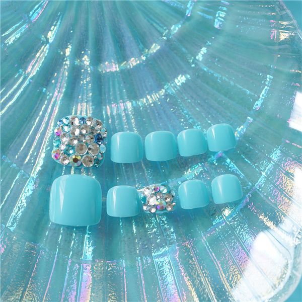 24pcs sea blue full drill fake toenail short square tablets stickers false summer diy nail with nail glue patch nails art tools, Red;gold
24pcs sea blue full drill fake toenail short square tablets stickers false summer diy nail with nail glue patch nails art tools, Red;gold