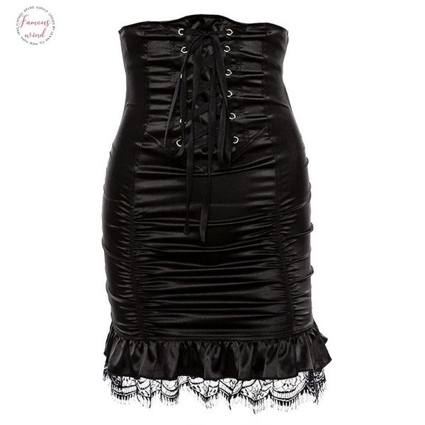 gothic bodycon skirt women autumn stylish lace pleated zipper high waist slim ladies party club goth black skirts
gothic bodycon skirt women autumn stylish lace pleated zipper high waist slim ladies party club goth black skirts