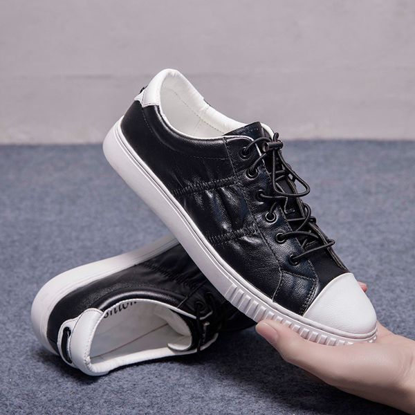 new spring 2020 casual sneakers for male white leather shoes mens sneakers men elastic band youth casual footwear, Black
new spring 2020 casual sneakers for male white leather shoes mens sneakers men elastic band youth casual footwear, Black