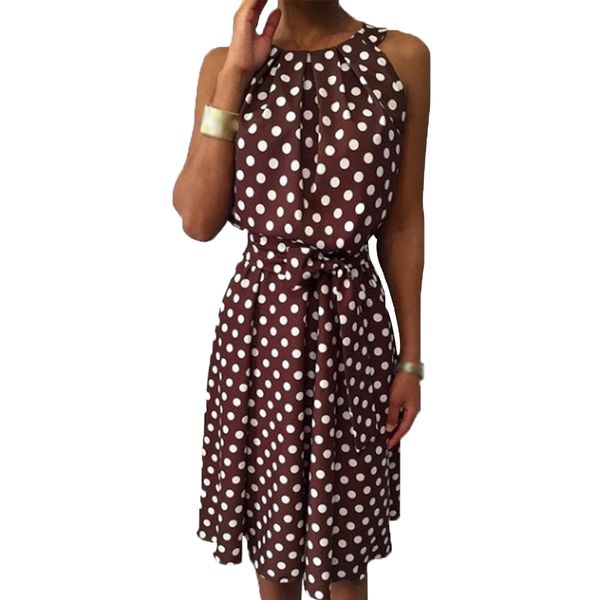 beach soft women dress dot printed off shoulder polyester crew neck daily sleeveless summer home shopping casual lace-up, Black;gray
beach soft women dress dot printed off shoulder polyester crew neck daily sleeveless summer home shopping casual lace-up, Black;gray
