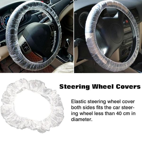 100pcs car steering wheel cover universal disposable plastic steering wheel protector one time car cover
100pcs car steering wheel cover universal disposable plastic steering wheel protector one time car cover
