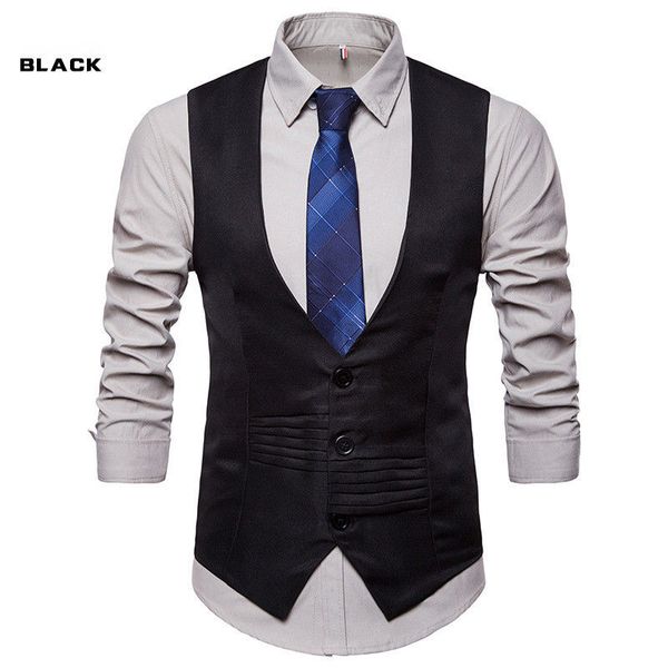 men work jackets coat vest business vests new male waistcoat suit vest slim fit casual jacket coat 4 color man, Black;white
men work jackets coat vest business vests new male waistcoat suit vest slim fit casual jacket coat 4 color man, Black;white