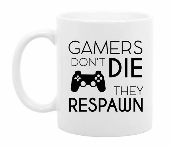 funny gamers don't die they respawn game coffee mug cup novelty cool gaming video games cups mug for daddy coworker gift
funny gamers don't die they respawn game coffee mug cup novelty cool gaming video games cups mug for daddy coworker gift