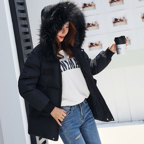 2019 new parkas outwear coats hooded fur collar winter down coat jacket long warm women casaco feminino abrigos mujer invierno, Black
2019 new parkas outwear coats hooded fur collar winter down coat jacket long warm women casaco feminino abrigos mujer invierno, Black
