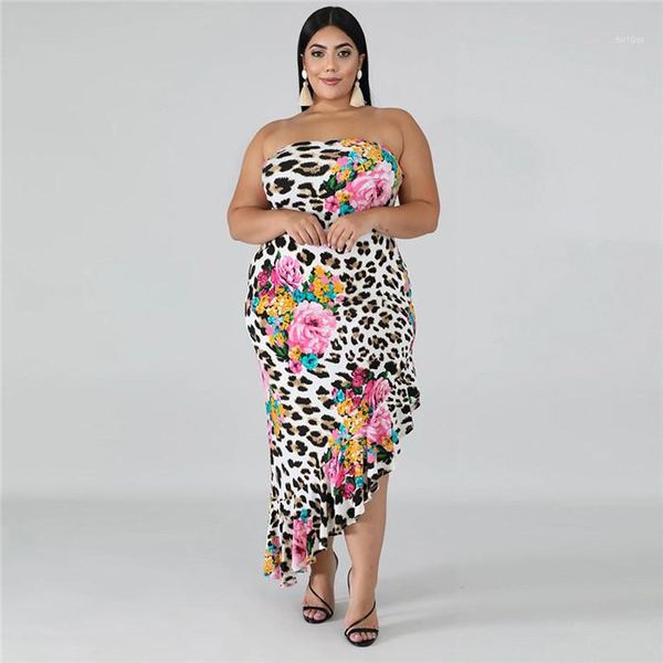 clothes womens strapless oversize dress summer designer leopard flower print trumpet dresses females fashion casual, Black;gray
clothes womens strapless oversize dress summer designer leopard flower print trumpet dresses females fashion casual, Black;gray