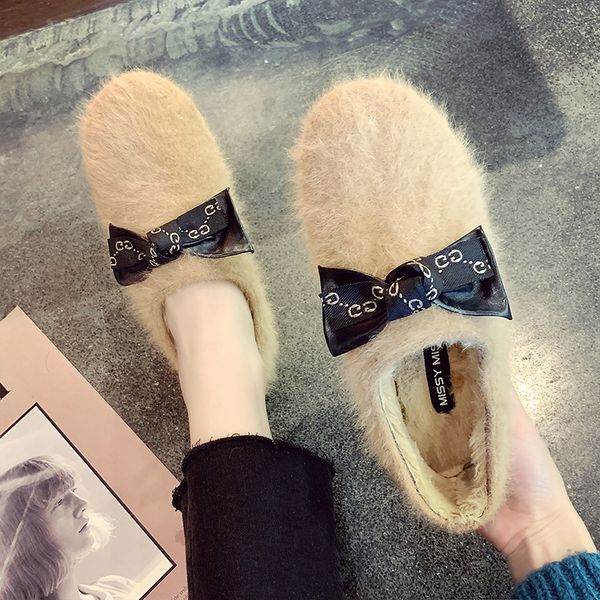 bean shoes women flat joker plus velvet shoes women 2019 new autumn and winter wear a pedal mao mao, Black
bean shoes women flat joker plus velvet shoes women 2019 new autumn and winter wear a pedal mao mao, Black