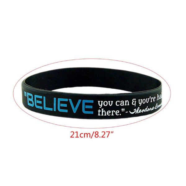 dream greatness believe silicone rubber bracelets wristband sport motivational, Golden;silver
dream greatness believe silicone rubber bracelets wristband sport motivational, Golden;silver