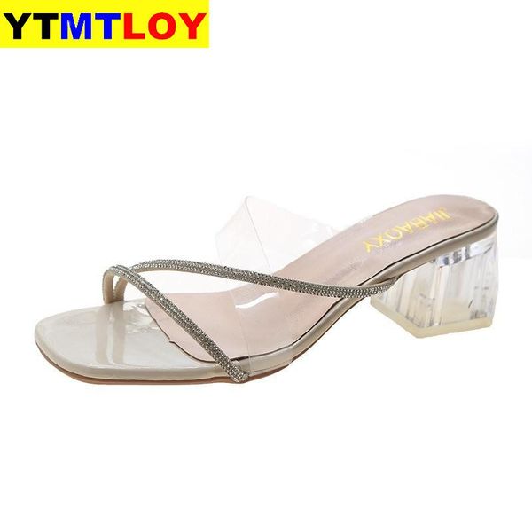 slippers casual square toe transparent heel shoes woman 2020 slipers women heeled slides luxury new heels block 35-40, Black
slippers casual square toe transparent heel shoes woman 2020 slipers women heeled slides luxury new heels block 35-40, Black