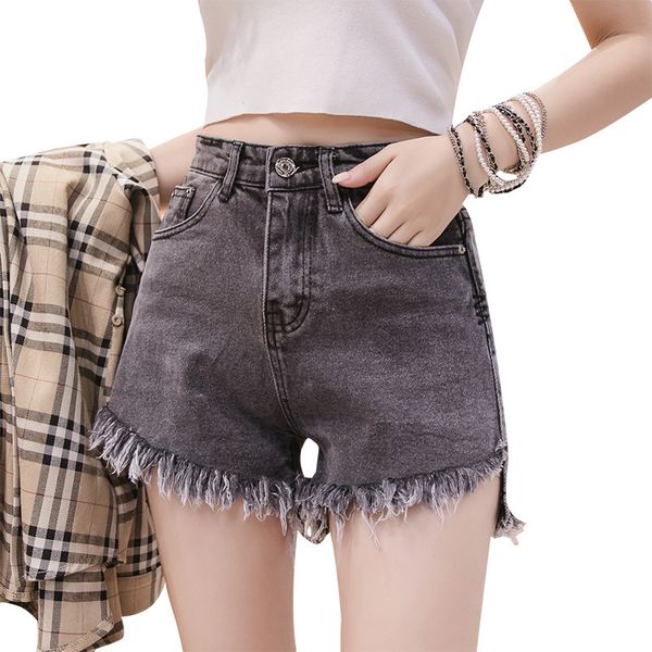 summer jeans fashion temperament high waist loose casual raw edge a word denim shorts female 2 colors, Blue
summer jeans fashion temperament high waist loose casual raw edge a word denim shorts female 2 colors, Blue
