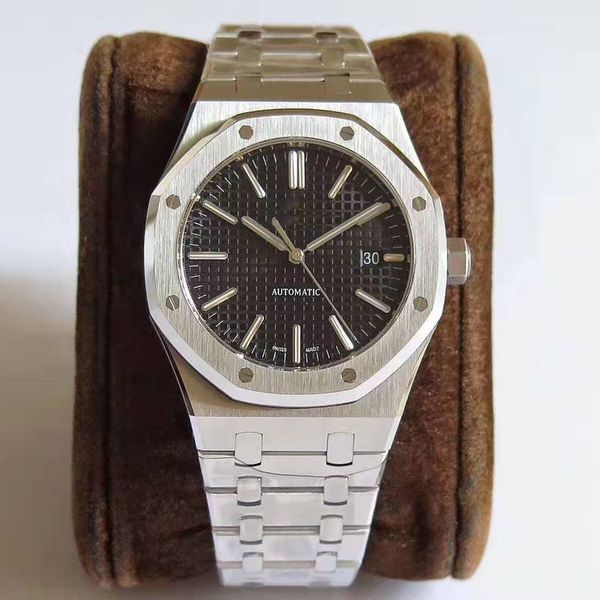 luxury watches men upgrade v5 9015 automatic machinery 41mm stainless steel man luminous business waterproof 50m wristwatch, Slivery;brown
luxury watches men upgrade v5 9015 automatic machinery 41mm stainless steel man luminous business waterproof 50m wristwatch, Slivery;brown