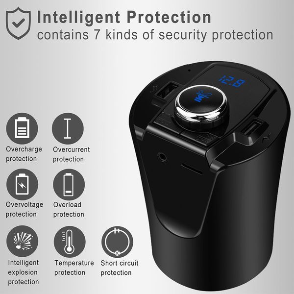 2018 fm transmitter music player 4.2 edr wireless bluetooth hands car kit car cup shape dual usb charger support tf card
2018 fm transmitter music player 4.2 edr wireless bluetooth hands car kit car cup shape dual usb charger support tf card