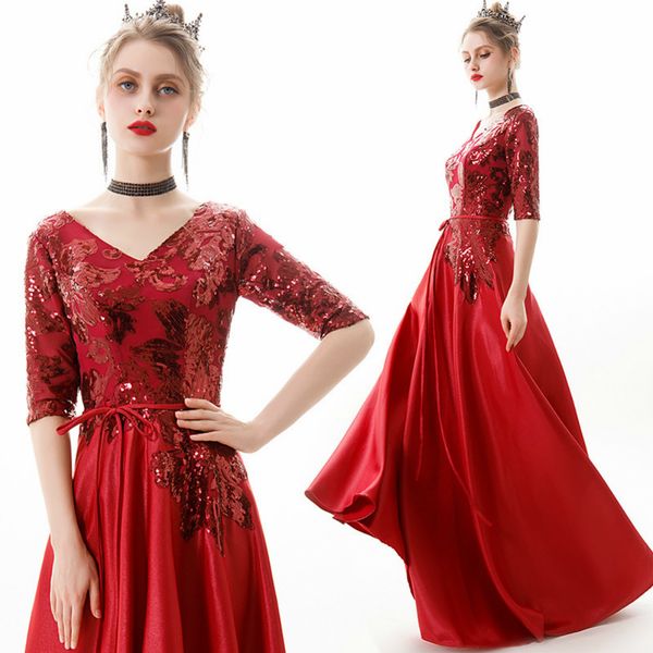 vintage v-образным вырезом вечерние платья длина пола золото партии вечера платья серебро блестки кружева стиль вечерние платья, Black;red
vintage v-образным вырезом вечерние платья длина пола золото партии вечера платья серебро блестки кружева стиль вечерние платья, Black;red