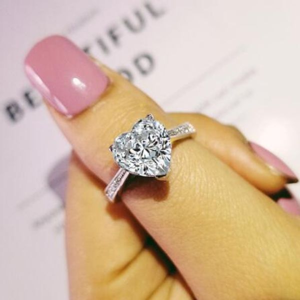 vecalon heart queen promise ring 925 sterling silver 5a cz statement of love wedding band rings for women bridal fine jewelry, Slivery;golden
vecalon heart queen promise ring 925 sterling silver 5a cz statement of love wedding band rings for women bridal fine jewelry, Slivery;golden