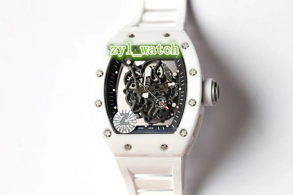 men's sports watches white ceramic case watch waterproof rubber strap watch automatic mechanical wristwatch, Slivery;brown
men's sports watches white ceramic case watch waterproof rubber strap watch automatic mechanical wristwatch, Slivery;brown