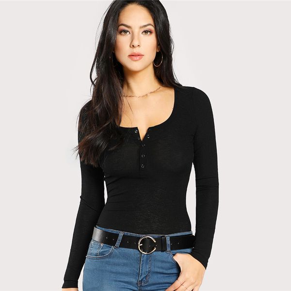 women womens tshirt woman clothes newspapers smooth collar workwear office ladys long sleeve elastic tight garment drop shipping, White
women womens tshirt woman clothes newspapers smooth collar workwear office ladys long sleeve elastic tight garment drop shipping, White