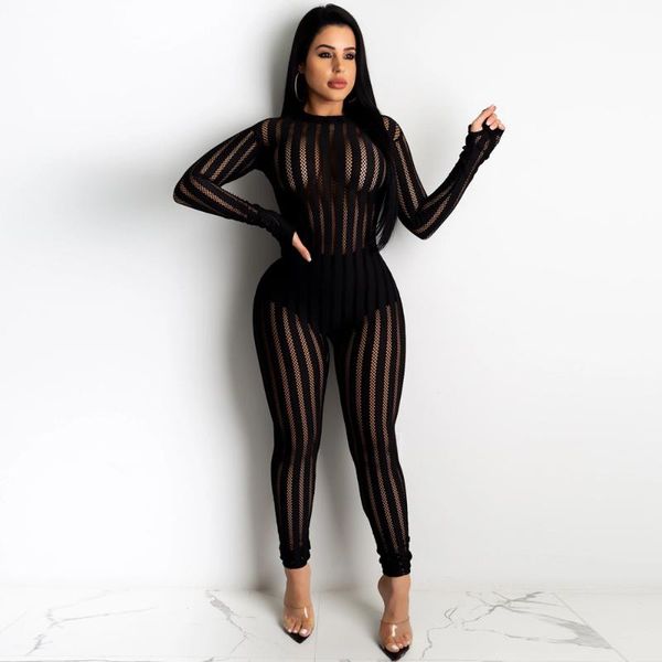mesh jumpsuit women transparent hollow out see through sheer romper striped evening celebrity clubwear night club outfits, Black;white
mesh jumpsuit women transparent hollow out see through sheer romper striped evening celebrity clubwear night club outfits, Black;white