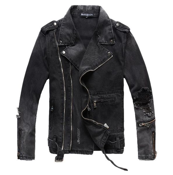 balma classic tide brand luxury designer jacket mens denim jacket fashion motorcycle riding jacket hip hop rock jackets, Black;brown
balma classic tide brand luxury designer jacket mens denim jacket fashion motorcycle riding jacket hip hop rock jackets, Black;brown