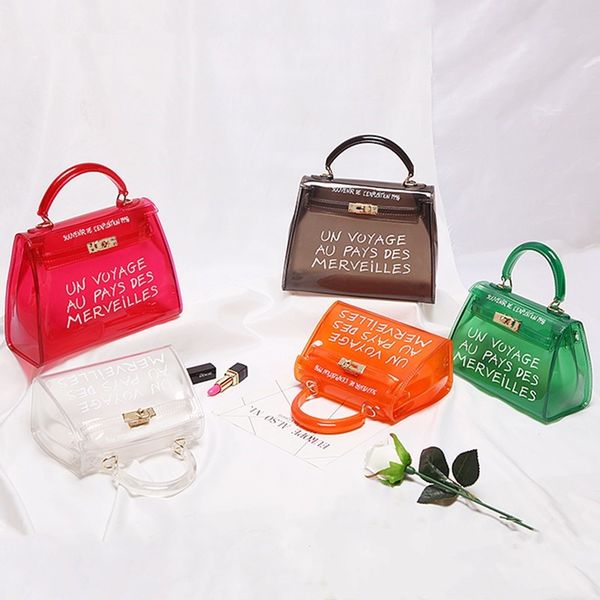 satchel handbag women bag clear jelly transparent pvc bag candy color tote purse bolsa crossbody bags for women
satchel handbag women bag clear jelly transparent pvc bag candy color tote purse bolsa crossbody bags for women