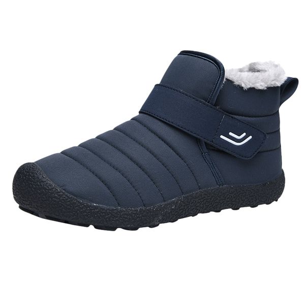 men snow boots lager size warm non-slip cotton boots winter hiking cotton shoes, Black
men snow boots lager size warm non-slip cotton boots winter hiking cotton shoes, Black