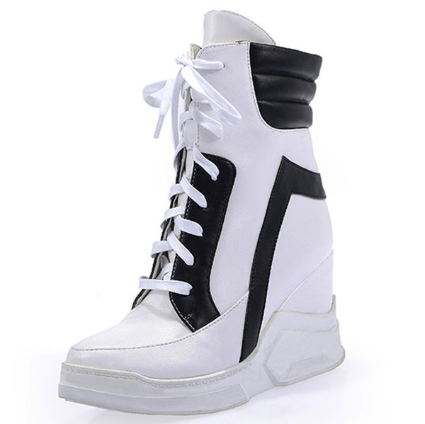 new fashion 2016 lace up wedges platform casual shoes woman patchwork womens winter or spring black white red ankle women boots
new fashion 2016 lace up wedges platform casual shoes woman patchwork womens winter or spring black white red ankle women boots