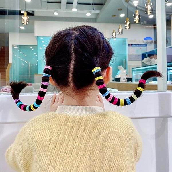 elásticas 100pcs/set bag packed girls cute colorful elastic hair bands gum for ponytail holder scrunchie headband fashion hair accessories, Slivery;white
elásticas 100pcs/set bag packed girls cute colorful elastic hair bands gum for ponytail holder scrunchie headband fashion hair accessories, Slivery;white