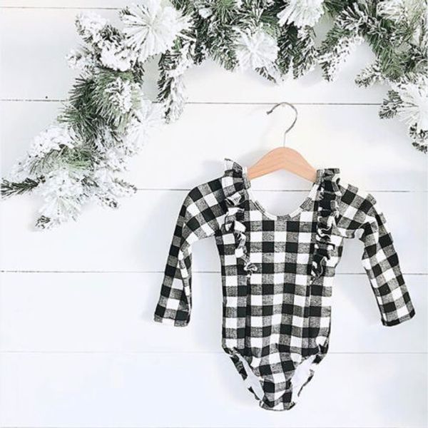 2018 newborn infant baby girl ruffle rlong sleeves jumpsuit bodysuit plaid clothes casual outfit, Blue
2018 newborn infant baby girl ruffle rlong sleeves jumpsuit bodysuit plaid clothes casual outfit, Blue