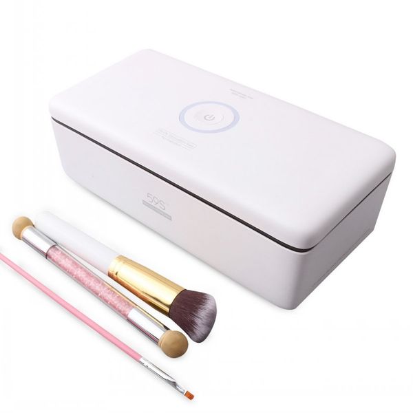 new 59s smart led uv sterilizer box nails accessoires comestics makeup brush personal care tools uv disinfection box cleaning device, Silver
new 59s smart led uv sterilizer box nails accessoires comestics makeup brush personal care tools uv disinfection box cleaning device, Silver