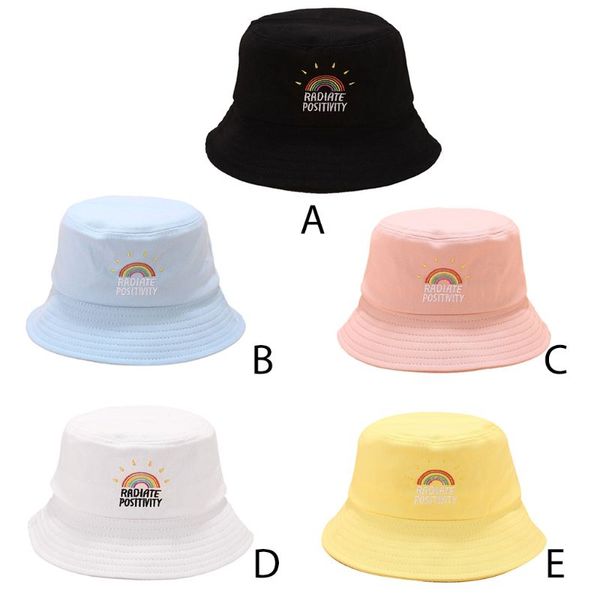 women girl preppy style flat bucket hat rainbow letters embroidery candy color harajuku hip hop student summer fisherman cap, Blue;gray 
women girl preppy style flat bucket hat rainbow letters embroidery candy color harajuku hip hop student summer fisherman cap, Blue;gray