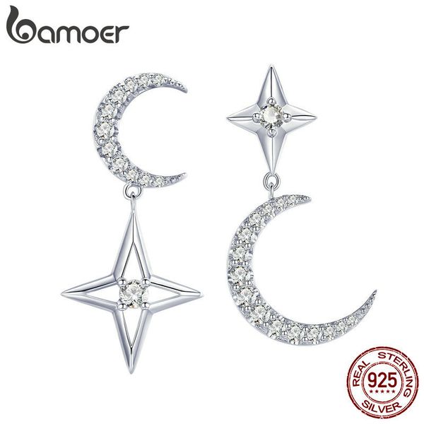 bamoer authentic 925 sterling silver moon & star dangle earrings for women clear cubic zircon earrings wedding jewelry bse050 cj191223, Golden;silver
bamoer authentic 925 sterling silver moon & star dangle earrings for women clear cubic zircon earrings wedding jewelry bse050 cj191223, Golden;silver