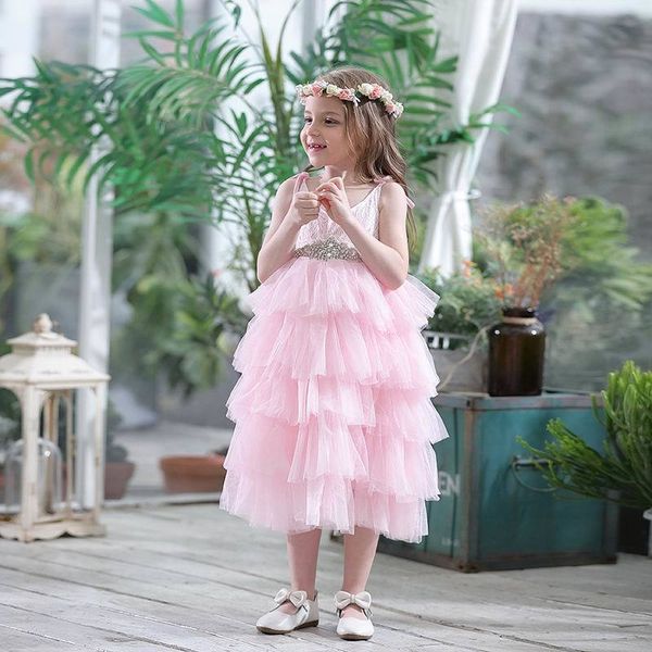 sale summer princess dress for girls adjustable straps mid calf tulle wedding party dress children clothes e15176, Red;yellow
sale summer princess dress for girls adjustable straps mid calf tulle wedding party dress children clothes e15176, Red;yellow