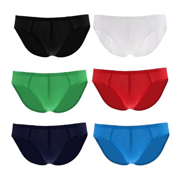 soft men underwear low waist bulge pouch ice silk seamless comfy briefs, Black;white
soft men underwear low waist bulge pouch ice silk seamless comfy briefs, Black;white