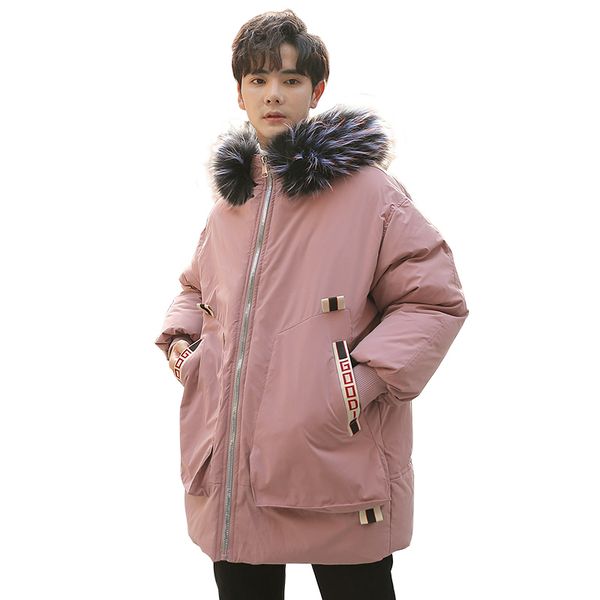 men's winter casual warm color cotton coat large size male fashion trend thick cotton jacket selling men coat, Black
men's winter casual warm color cotton coat large size male fashion trend thick cotton jacket selling men coat, Black