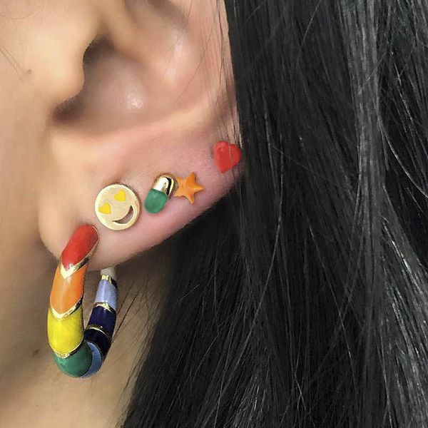 msweijia 5pcs/set hyperbole multicolor earrings alloy oil drop stud earrings for women multiple choices, Golden;silver
msweijia 5pcs/set hyperbole multicolor earrings alloy oil drop stud earrings for women multiple choices, Golden;silver