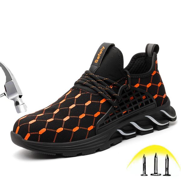 safety work shoes for men and women steel toe indestructible shoes breathable deodorant puncture proof composite toe sneakers, Black
safety work shoes for men and women steel toe indestructible shoes breathable deodorant puncture proof composite toe sneakers, Black
