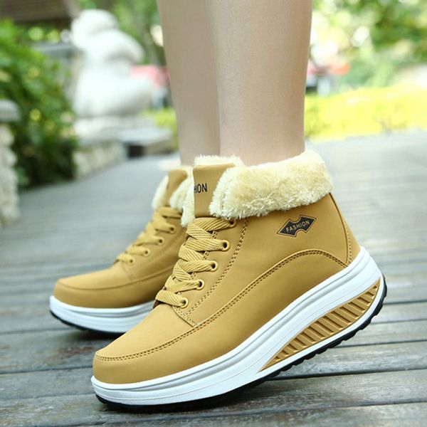 wedges women ankle boots new arrial women's boots female winter platform booties woman 2018 contton snow, Black
wedges women ankle boots new arrial women's boots female winter platform booties woman 2018 contton snow, Black