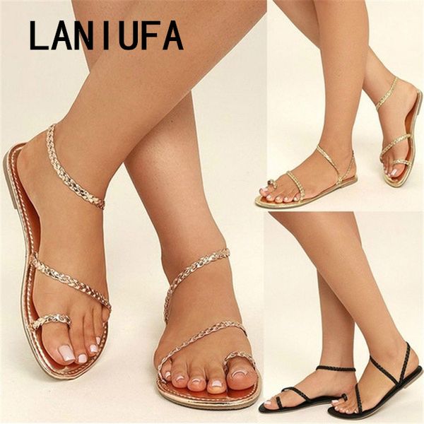 plus size thong sandals summer women flip flops weaving casual beach flats with shoes rome style female sandals low heels #273, Black
plus size thong sandals summer women flip flops weaving casual beach flats with shoes rome style female sandals low heels #273, Black