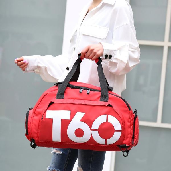 men women training gym shoulder sports bag outdoor travel portable shoes compartment waterproof nylon handbag yoga backpack