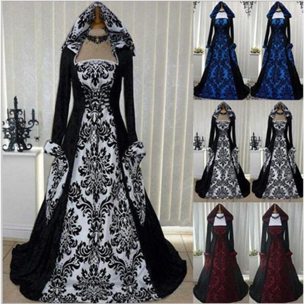plus size girdling dress for women halloween medieval cosplay costumes victorian gothic long floor length hooded clothing, Silver
plus size girdling dress for women halloween medieval cosplay costumes victorian gothic long floor length hooded clothing, Silver