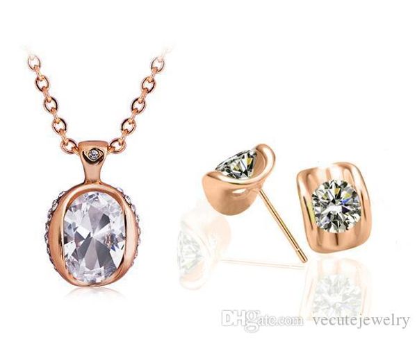 wholesale price fashion 18k rose gold plated white austrian crystal eye shape necklace earrings jewelry sets for women swarovski elements, Silver
wholesale price fashion 18k rose gold plated white austrian crystal eye shape necklace earrings jewelry sets for women swarovski elements, Silver